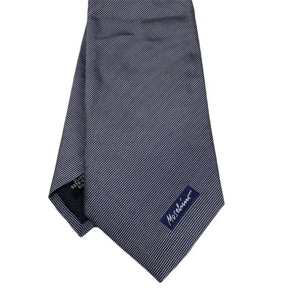 MOSCHINO Blue Geometric Logo Silk Tie ITALY 59/ 3.7 EC